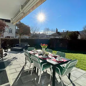 Large With Sauna, Terrace, Garden And Open Fireplace Apartment Lenggries